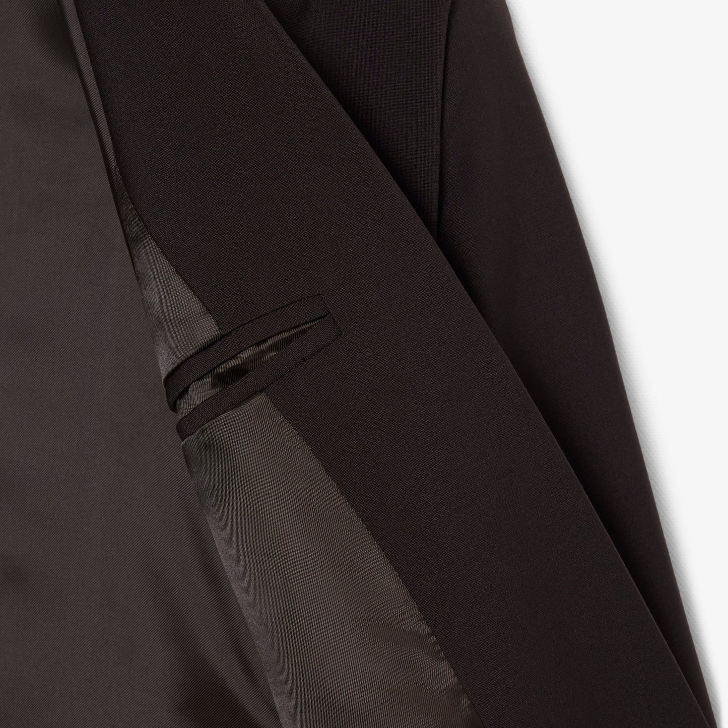Embroidered Logo Slim Fit Wool Blazer-VF4244