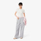 Wide Leg Pleated Crocodile Pants-XF0114