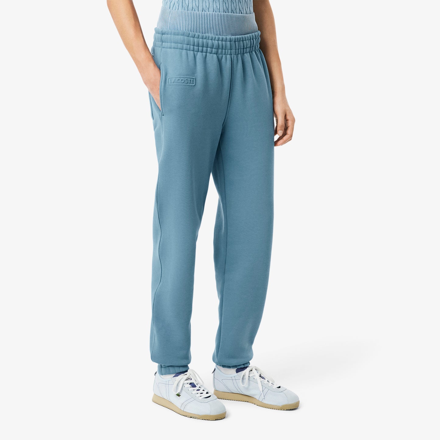 Embossed Logo Fleece Pants-XF0353