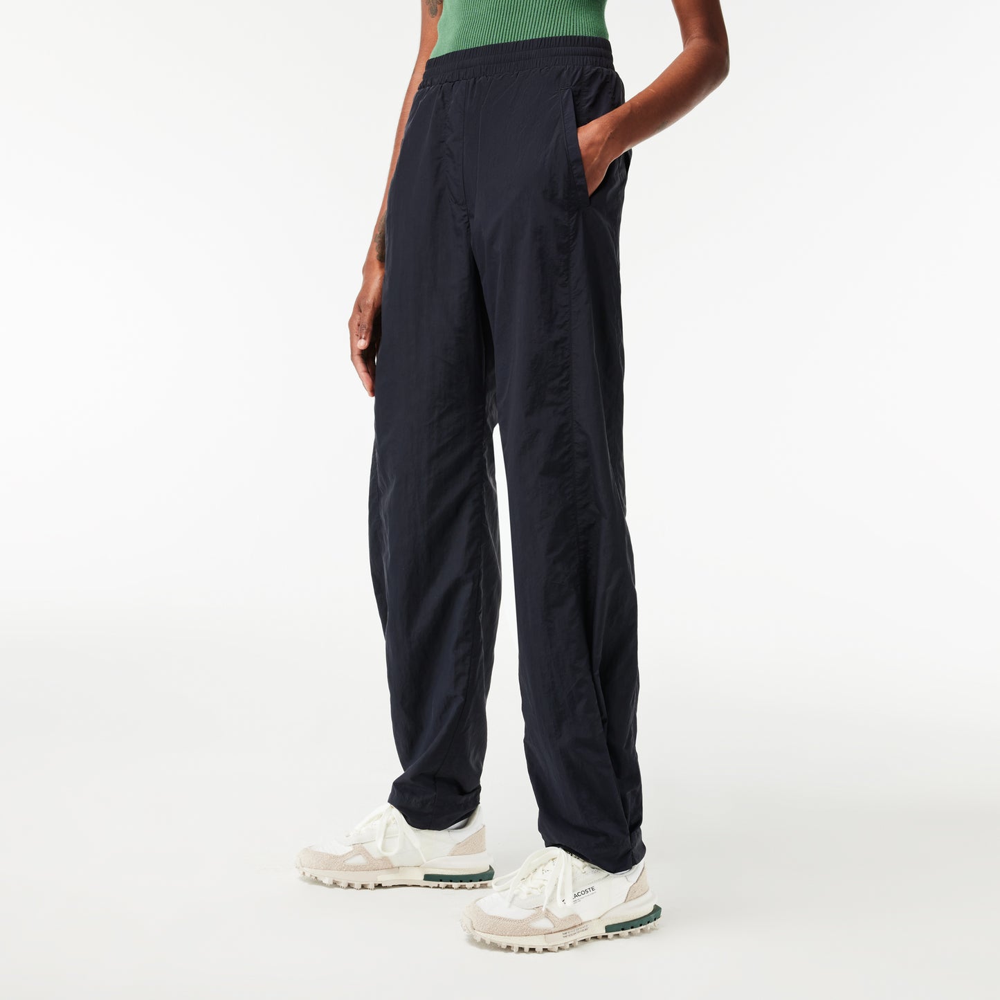 Wide Leg Nylon Sportsuit Track Pants  - XF0753