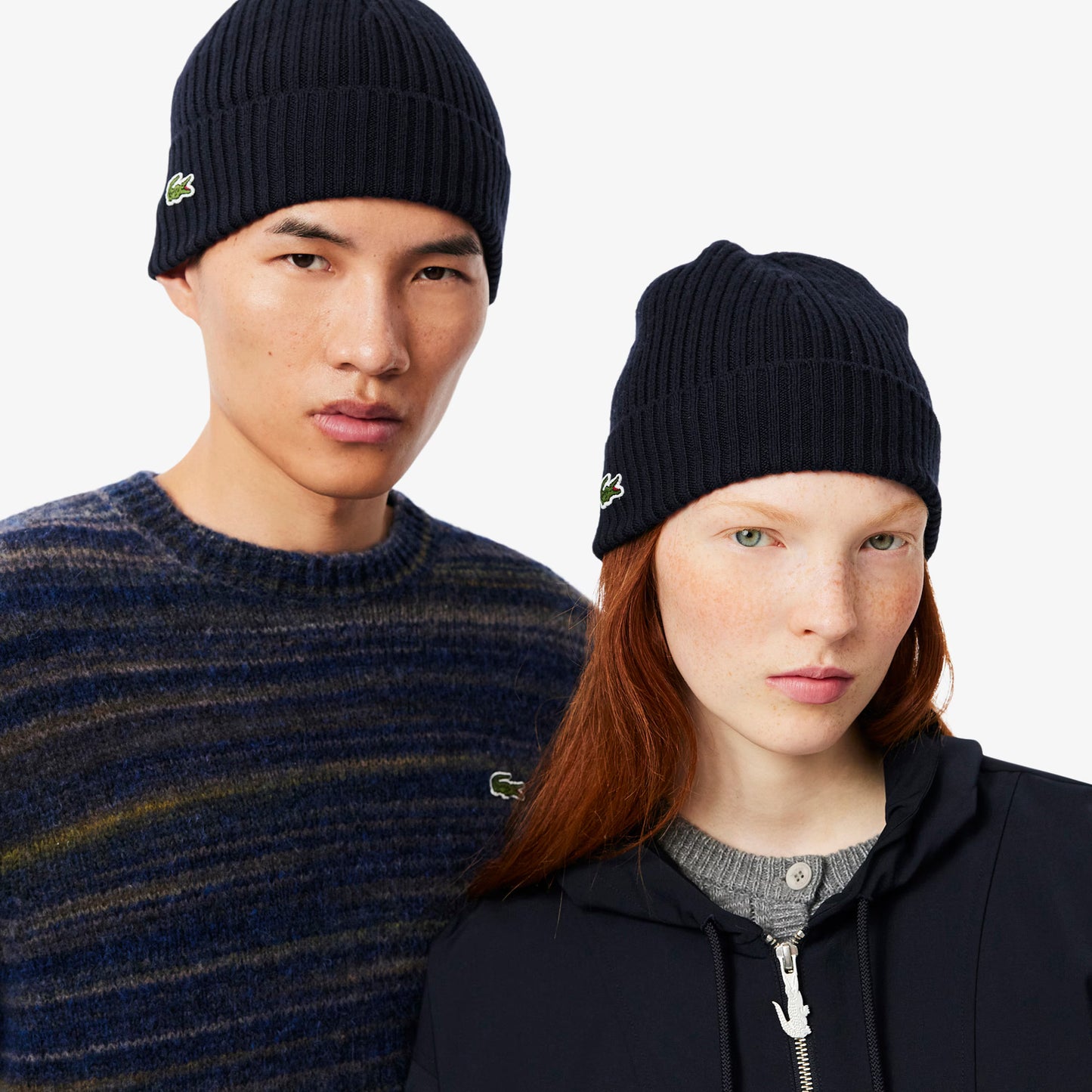Rib Knit Brushed Wool Beanie - RB0001