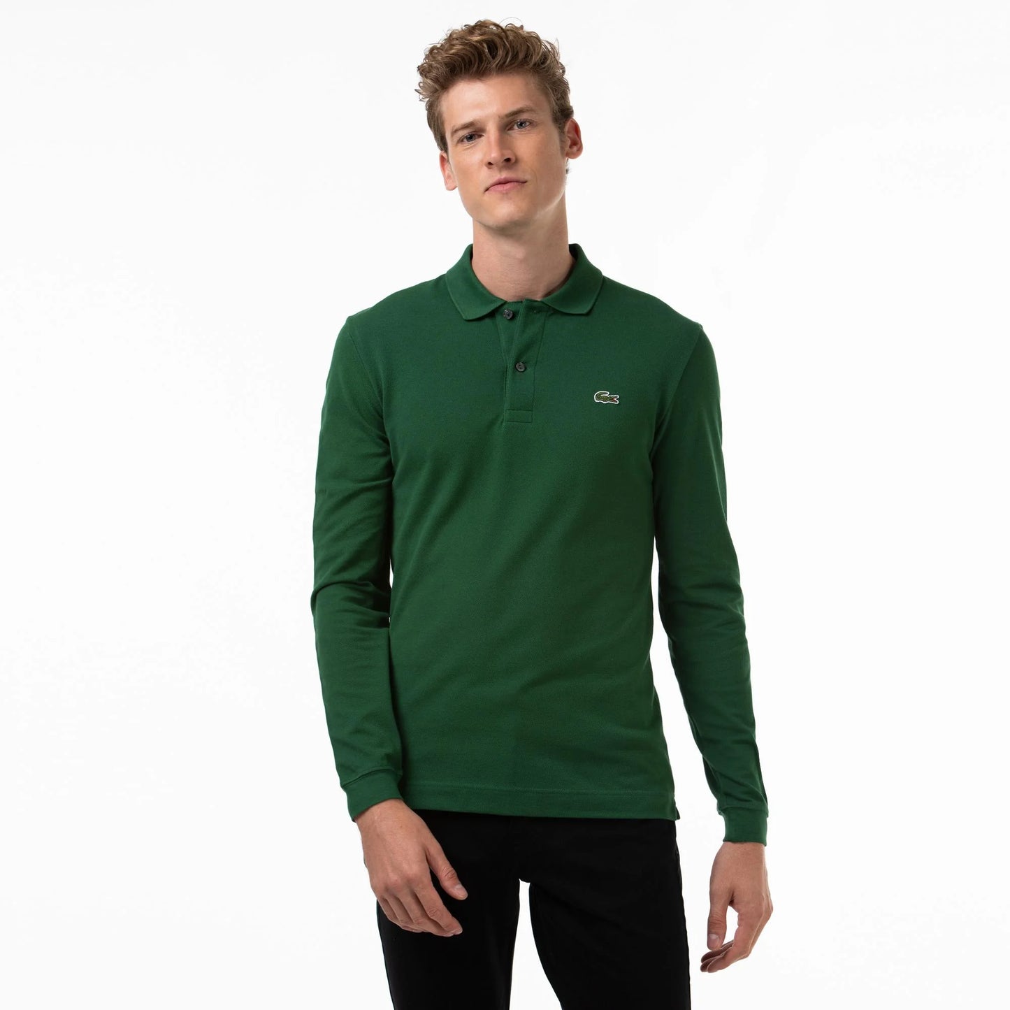 Classic Fit Long Sleeved L.12.12 Polo Shirt