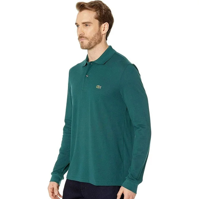 Classic Fit Long Sleeved L.12.12 Polo Shirt-L1312
