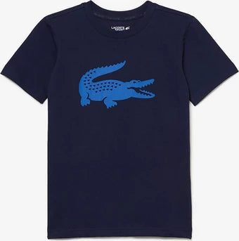 Kids' Lacoste SPORT Tennis Technical Jersey Oversized Croc T-shirt