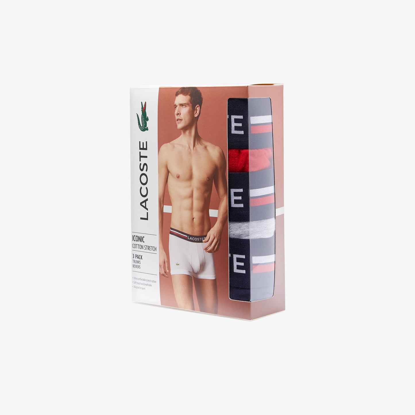 Pack Of 3 Iconic Trunks With Three-Tone Waistband - 5H3386