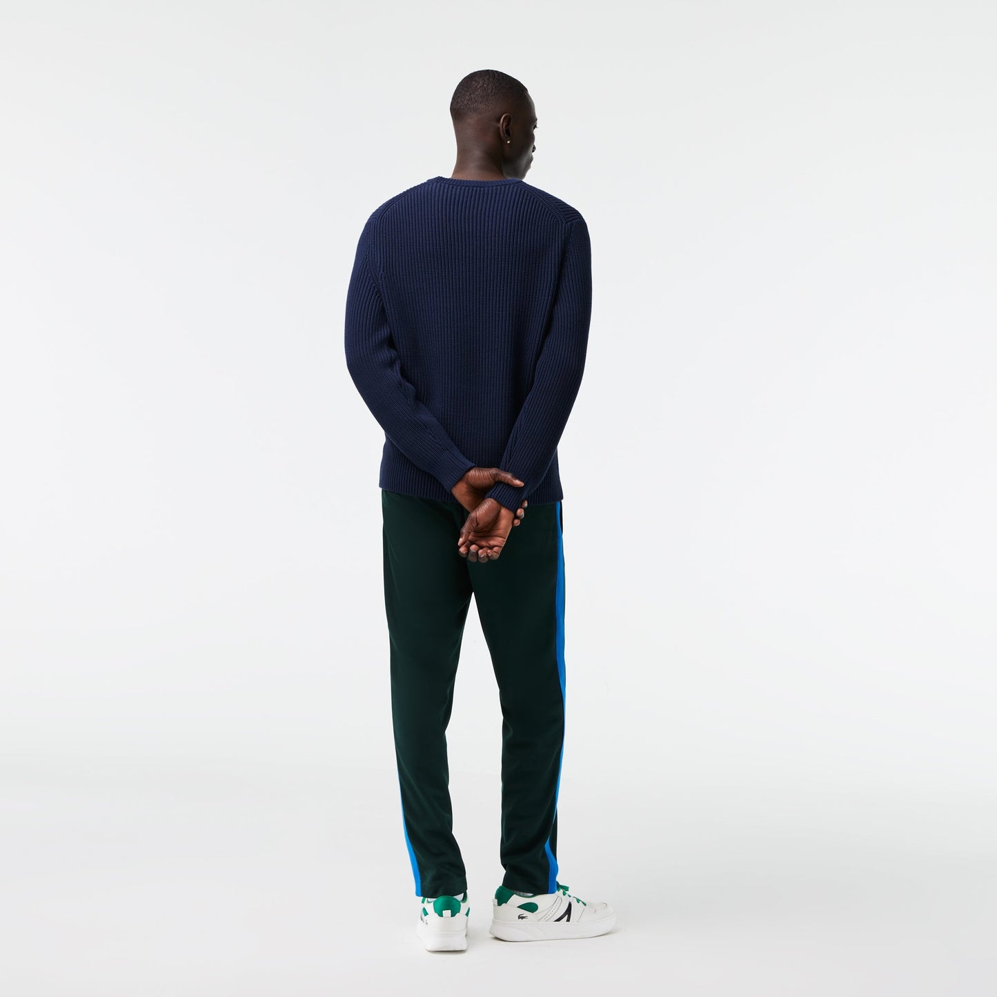 Men's Lacoste Classic Fit Crew Neck Organic Cotton Sweater - AH0255