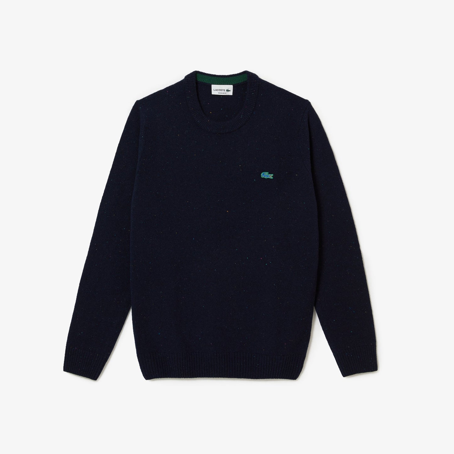 Shop The Latest Collection Of Lacoste Men'S Regular Fit Speckled Print Wool Jersey Sweater - Ah2341 In Lebanon