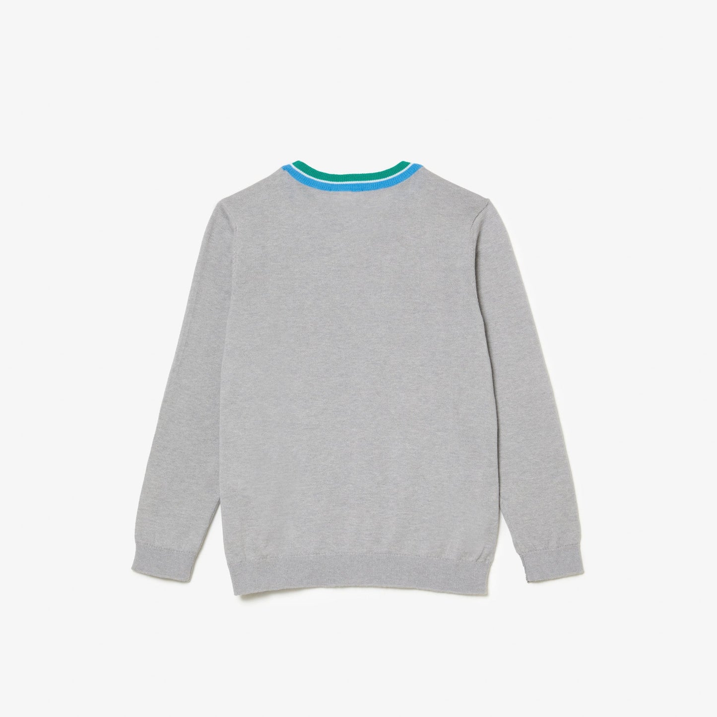 Kids' Lacoste Contrast Collar Cotton Jersey Sweater - AJ9729