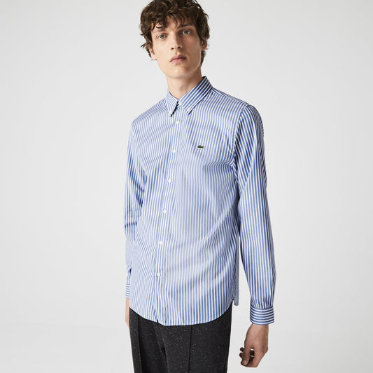 Men's Regular Fit Striped Cotton Shirt - CH2936