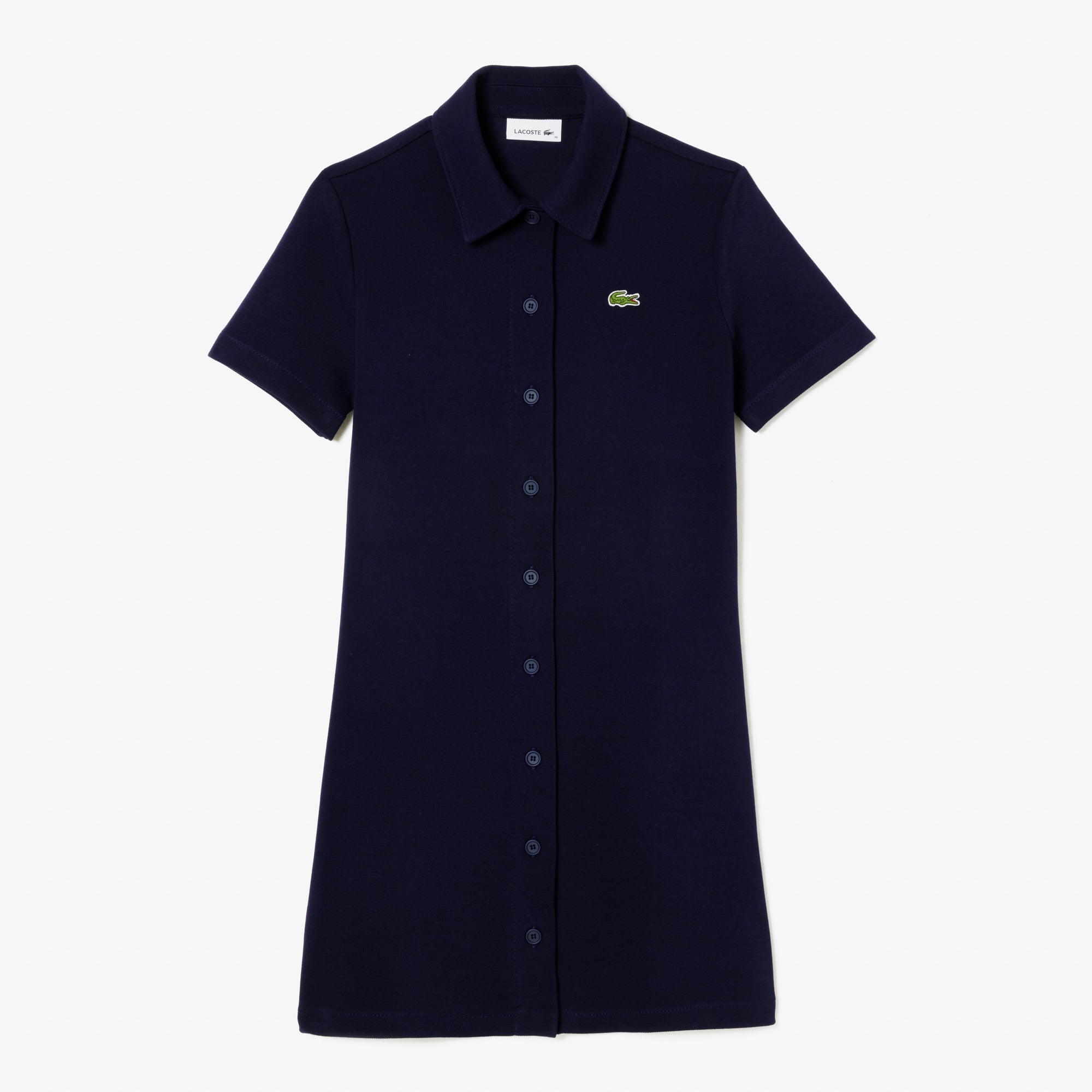 Buy Womens Lacoste Organic Cotton Buttoned Polo Dress Online Lebanon Online Shopping Lebanon LACOSTE LEBANON