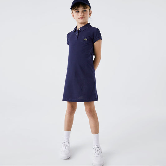 Girls Polo-Style Cotton Dress - EJ2816