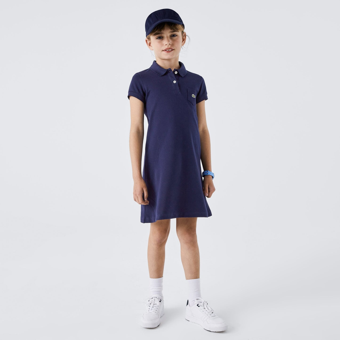 Girls Polo-Style Cotton Dress - EJ2816