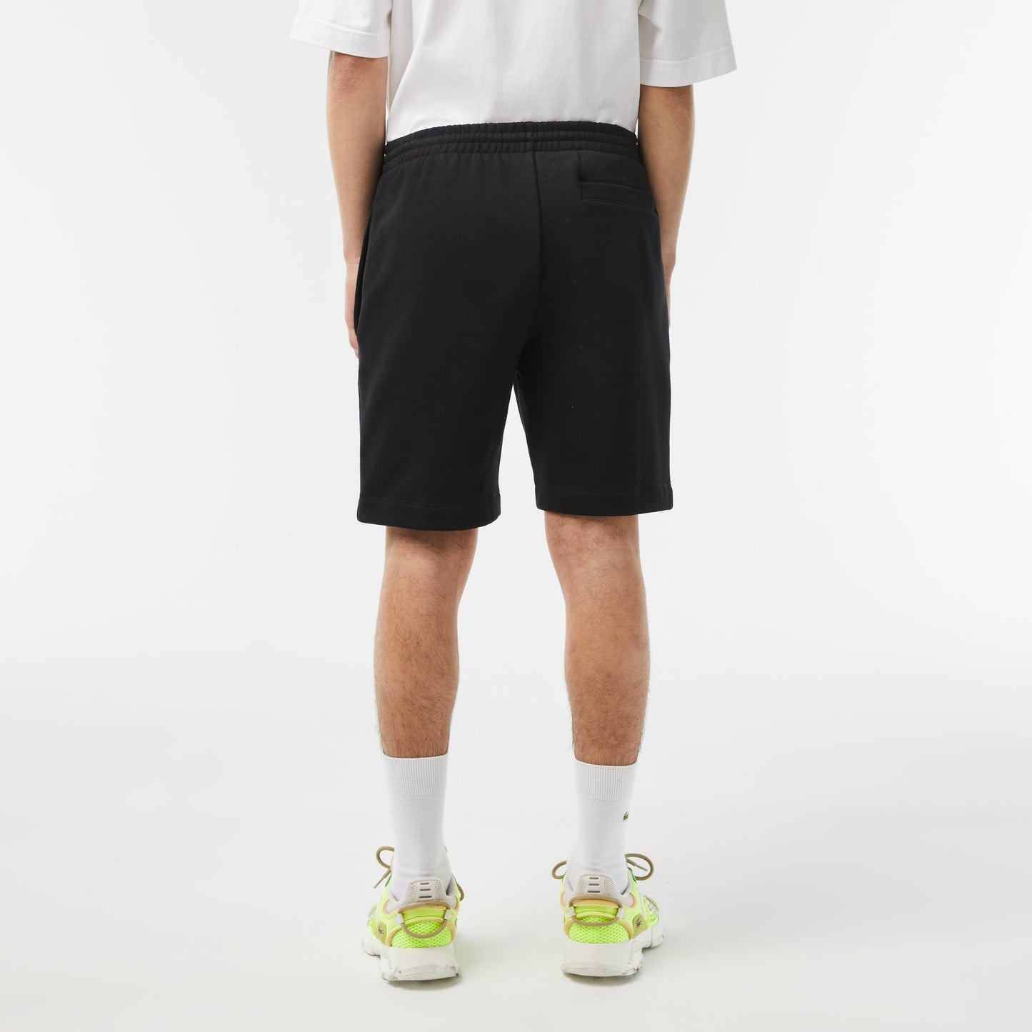 Men's Lacoste Organic Brushed Cotton Fleece Jogger Shorts - GH9627
