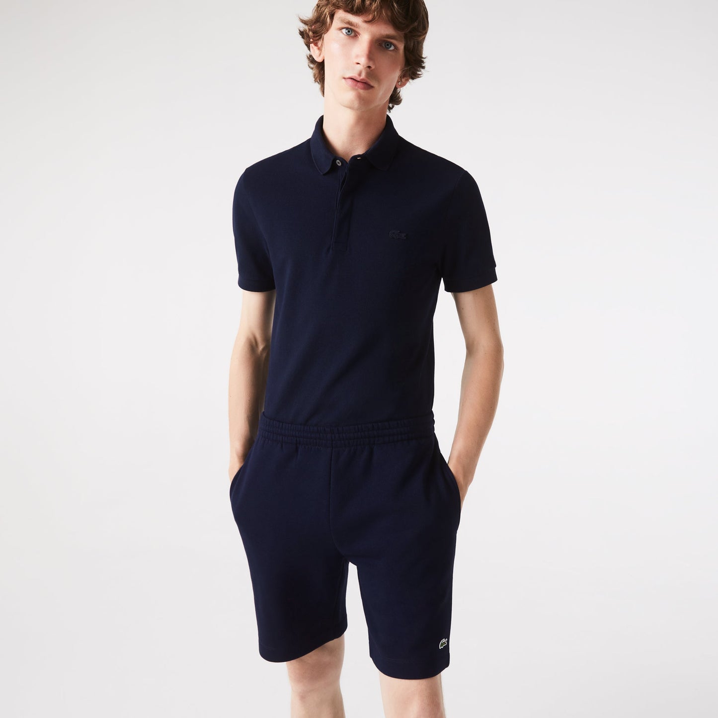 Men's Lacoste Organic Brushed Cotton Fleece Shorts - GH9627