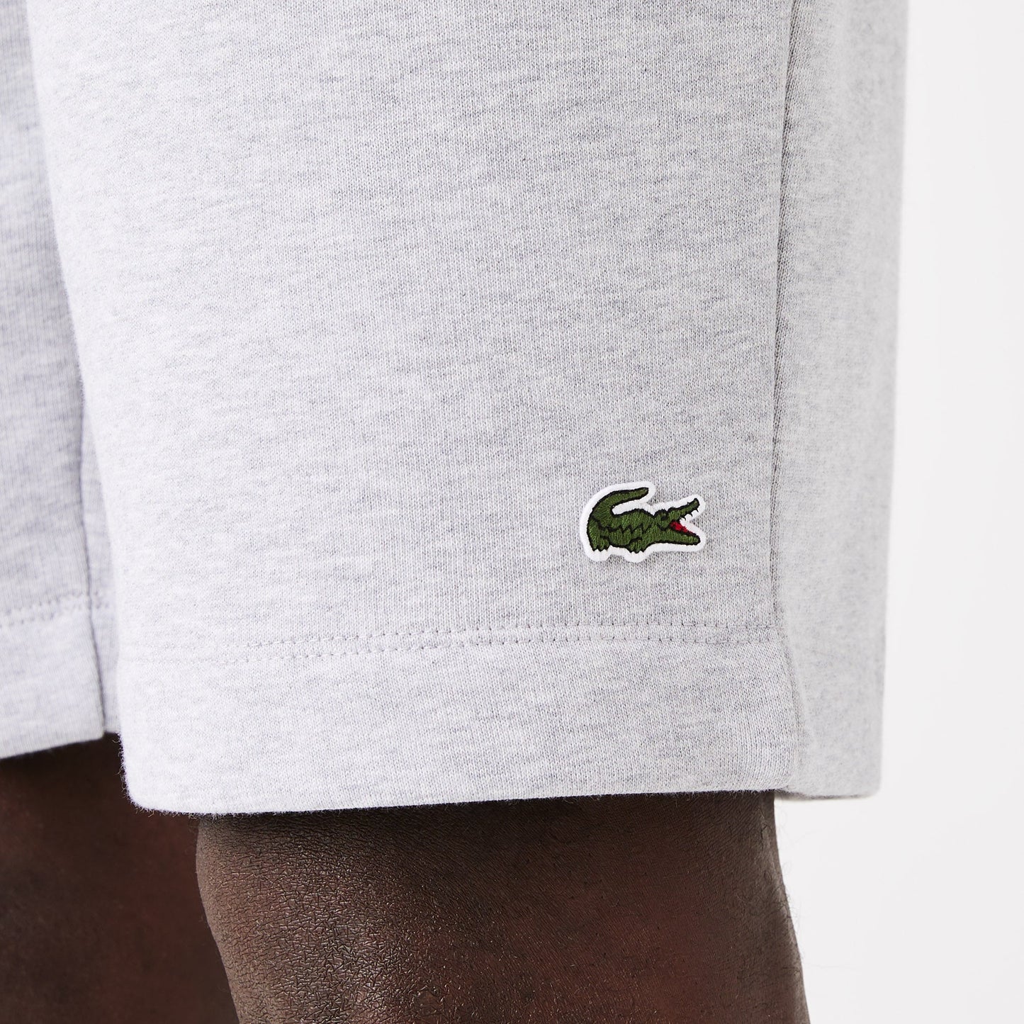 Men's Lacoste Organic Brushed Cotton Fleece Jogger Shorts - GH9627