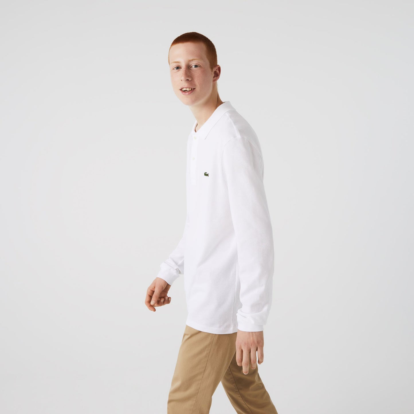 Original L.12.12 Long Sleeve Cotton Polo Shirt - L1312