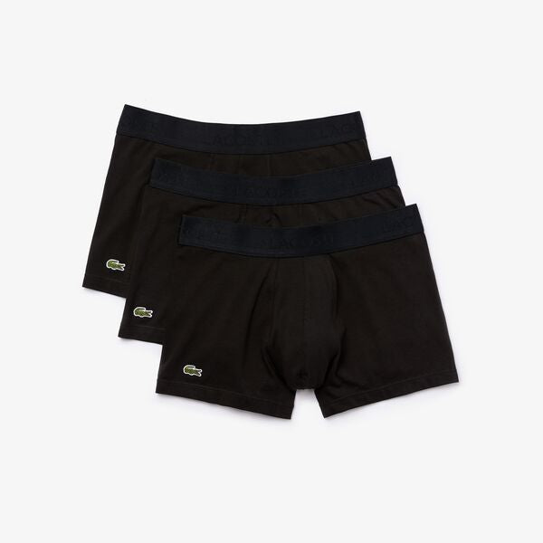 Shop The Latest Collection Of Lacoste Pack Of 3 Casual Black Boxer Briefs - 5H3407 In Lebanon