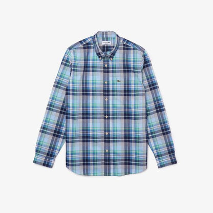 Men’s Regular Fit Check Stretch Cotton Shirt - CH2603