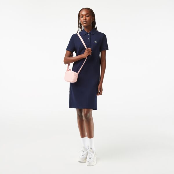 Womens Lacoste Pique Knit Polo Dress - EF7767