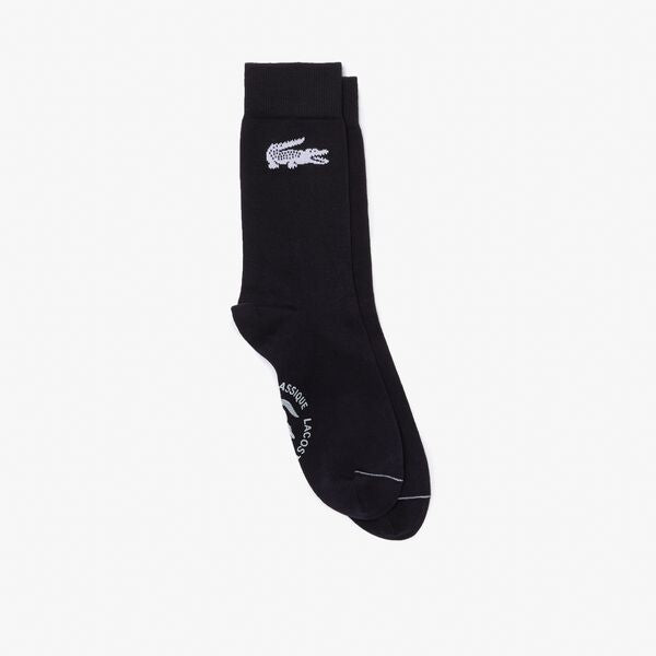 Shop The Latest Collection Of Lacoste Unisex New Classic Logo Cotton Blend High-Cut Socks  - Ra4265 In Lebanon