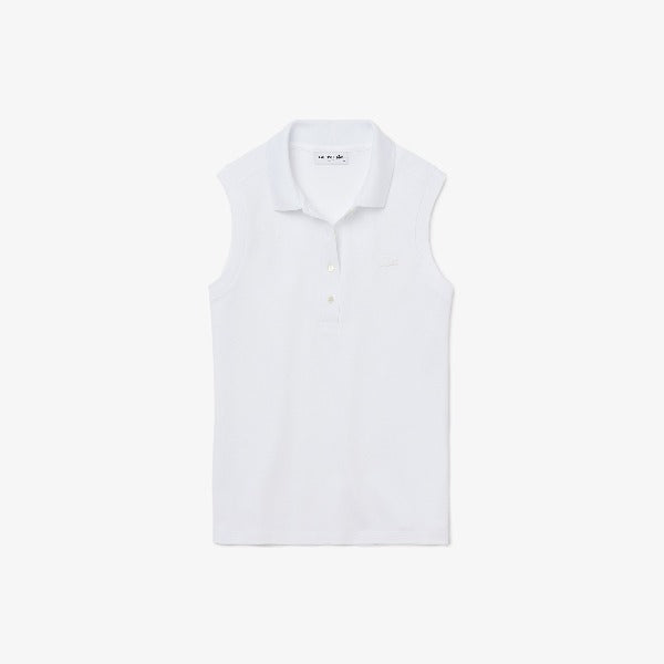 Shop The Latest Collection Of Lacoste Women'S Lacoste Slim Fit Sleeveless Cotton Pique Polo Shirt - Pf5445 In Lebanon