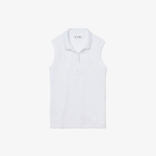 Shop The Latest Collection Of Lacoste Women'S Lacoste Slim Fit Sleeveless Cotton Pique Polo Shirt - Pf5445 In Lebanon