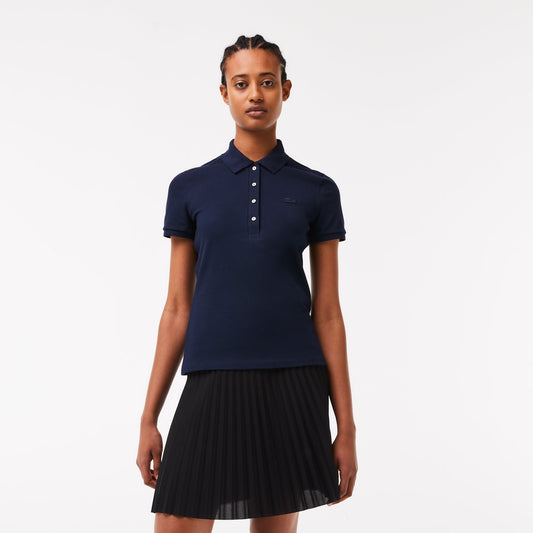 Women's Lacoste Slim fit Stretch Cotton Pique Polo Shirt - PF5462