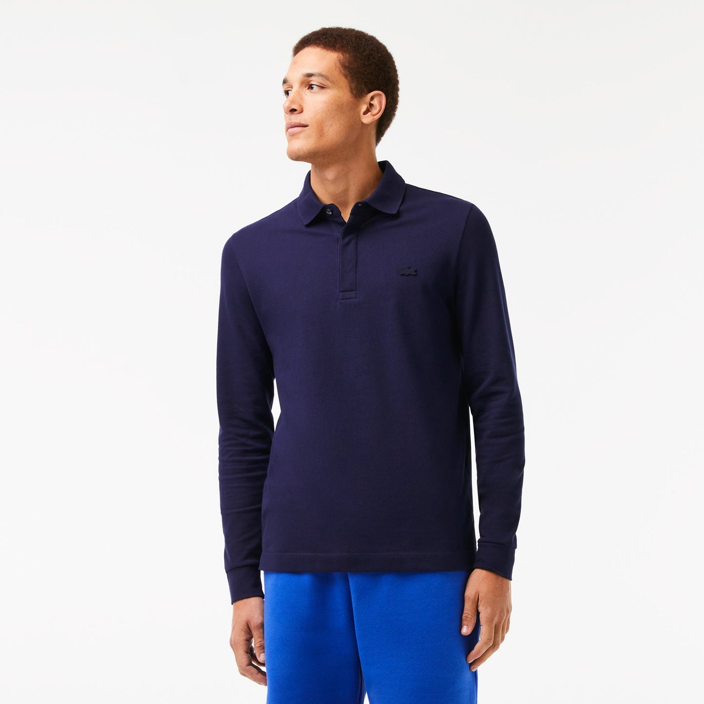 Men's Long-sleeve Lacoste Paris Classic Fit Polo Shirt Stretch - PH2481