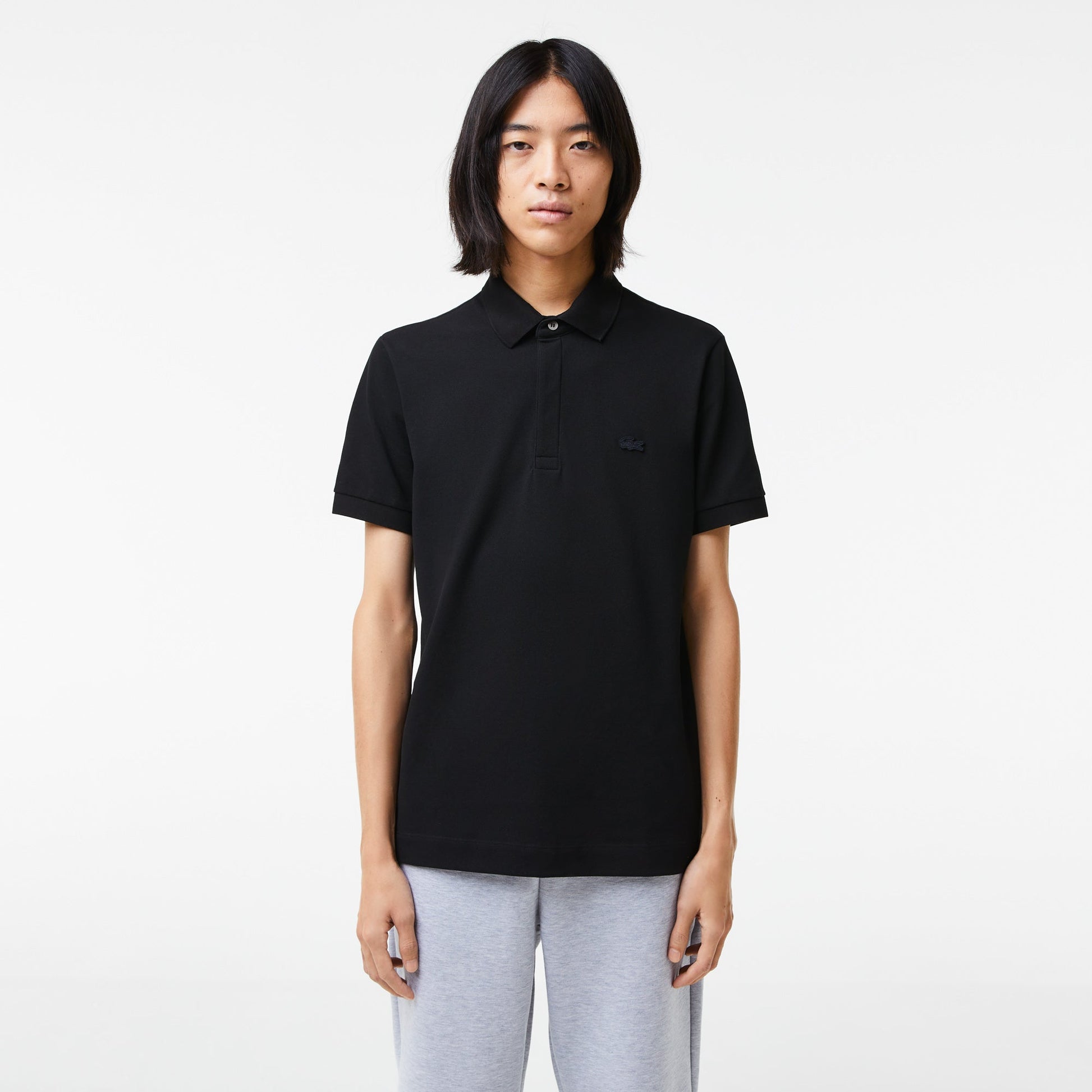 Men's Lacoste Paris Polo Shirt Regular Fit Stretch Cotton Pique - PH5522
