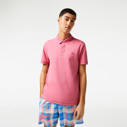 Men's Lacoste Paris Polo Shirt Regular Fit Stretch Cotton Pique - PH5522