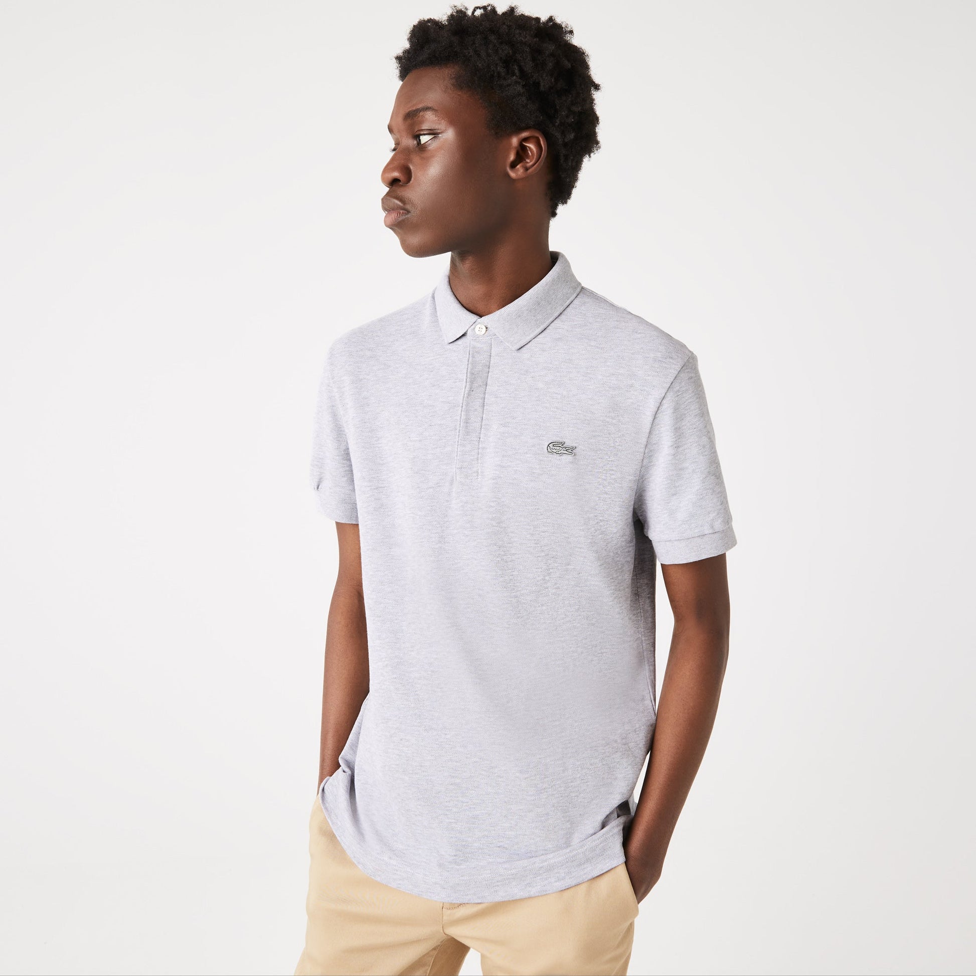 Men's Lacoste Paris Polo Shirt Regular Fit Stretch Cotton Pique - PH5522