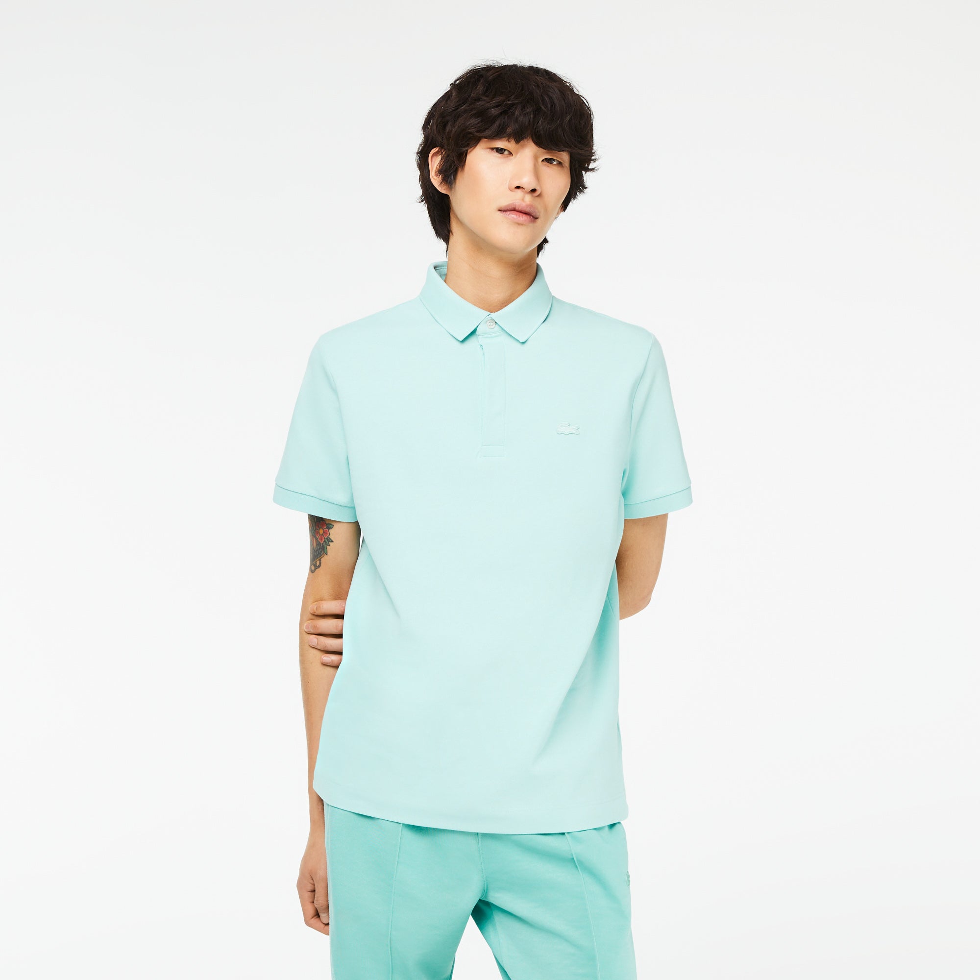 Lacoste mint green polo best sale