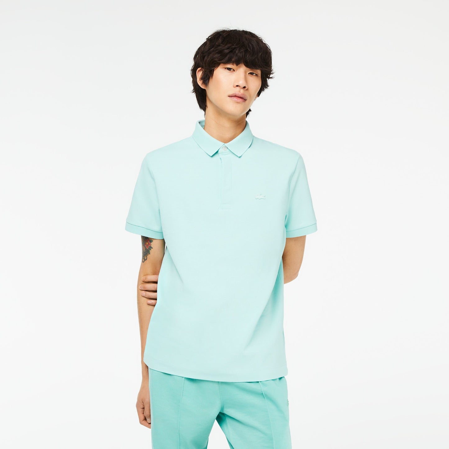 Men's Lacoste Paris Polo Shirt Regular Fit Stretch Cotton Pique - PH5522