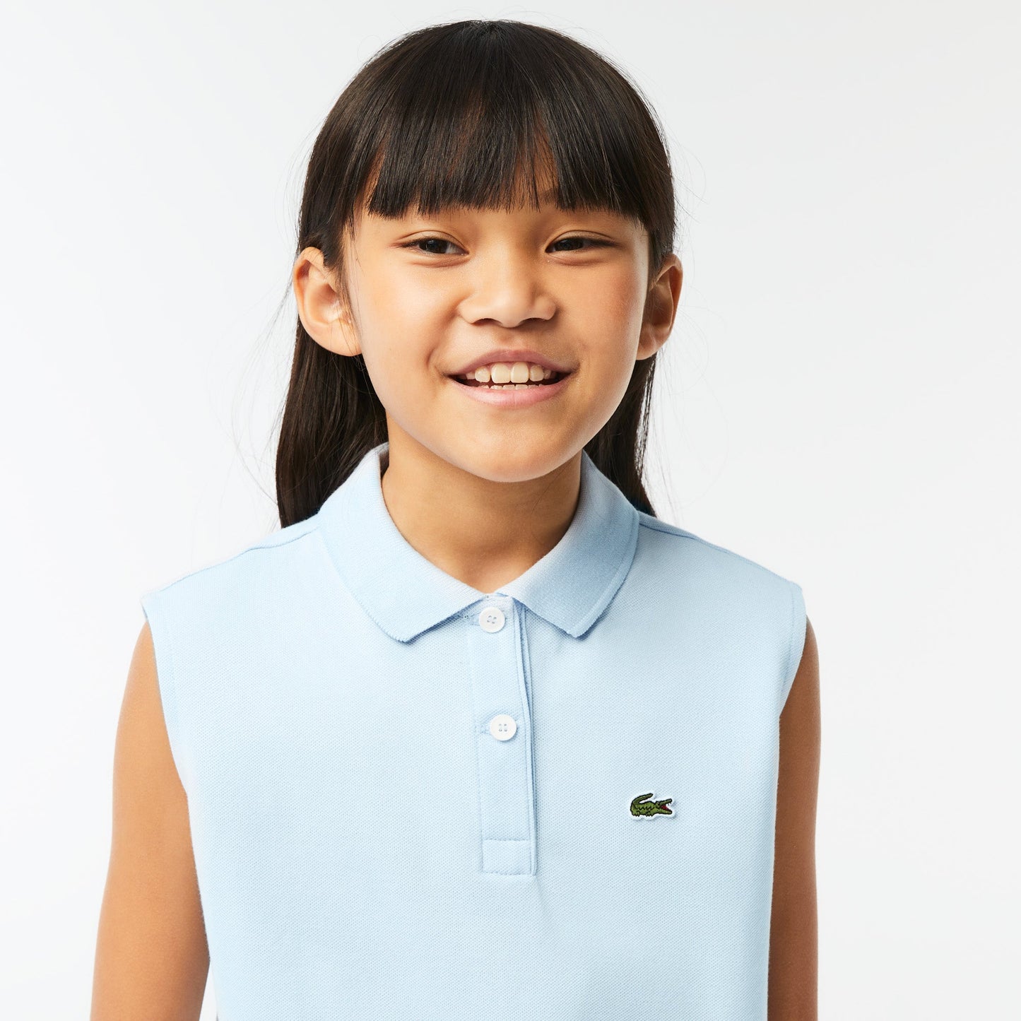 Sleeveless Stretch Mini Piqué Polo Shirt