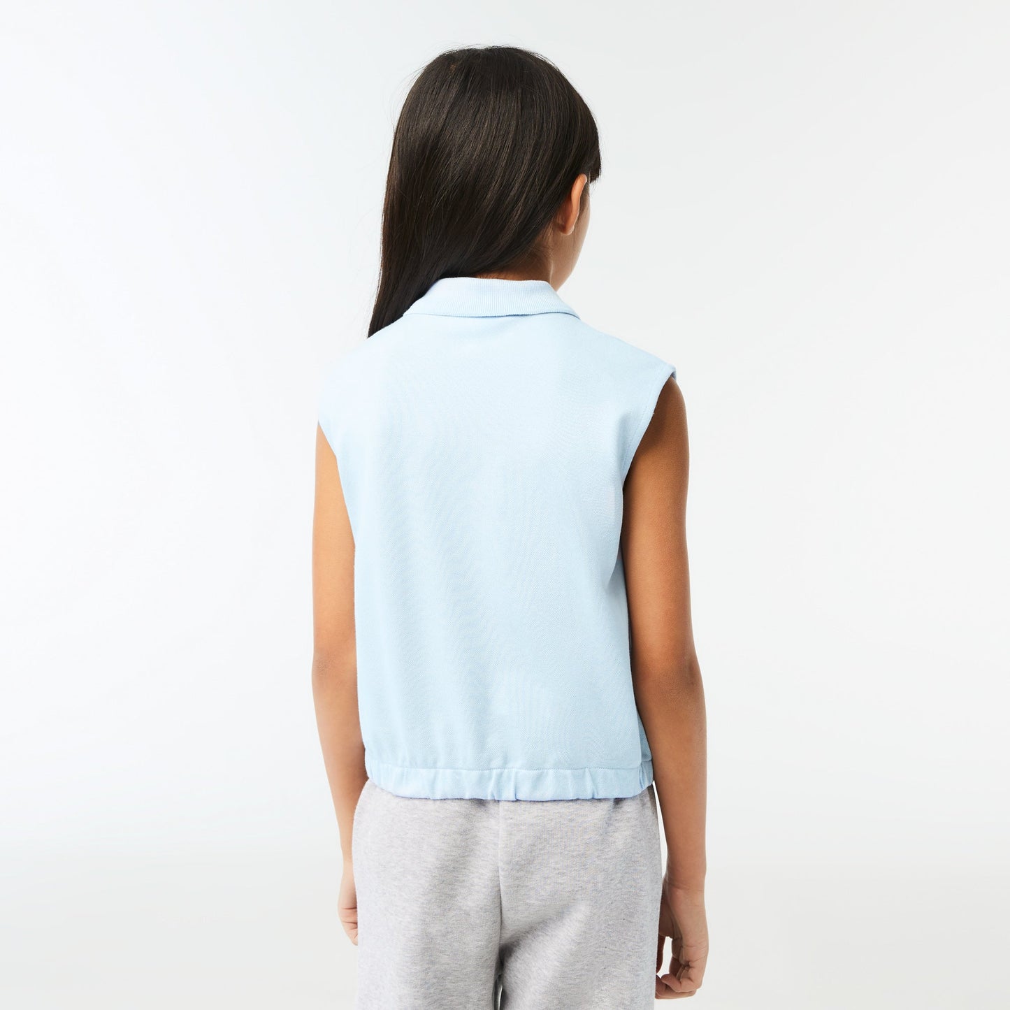 Sleeveless Stretch Mini Piqué Polo Shirt