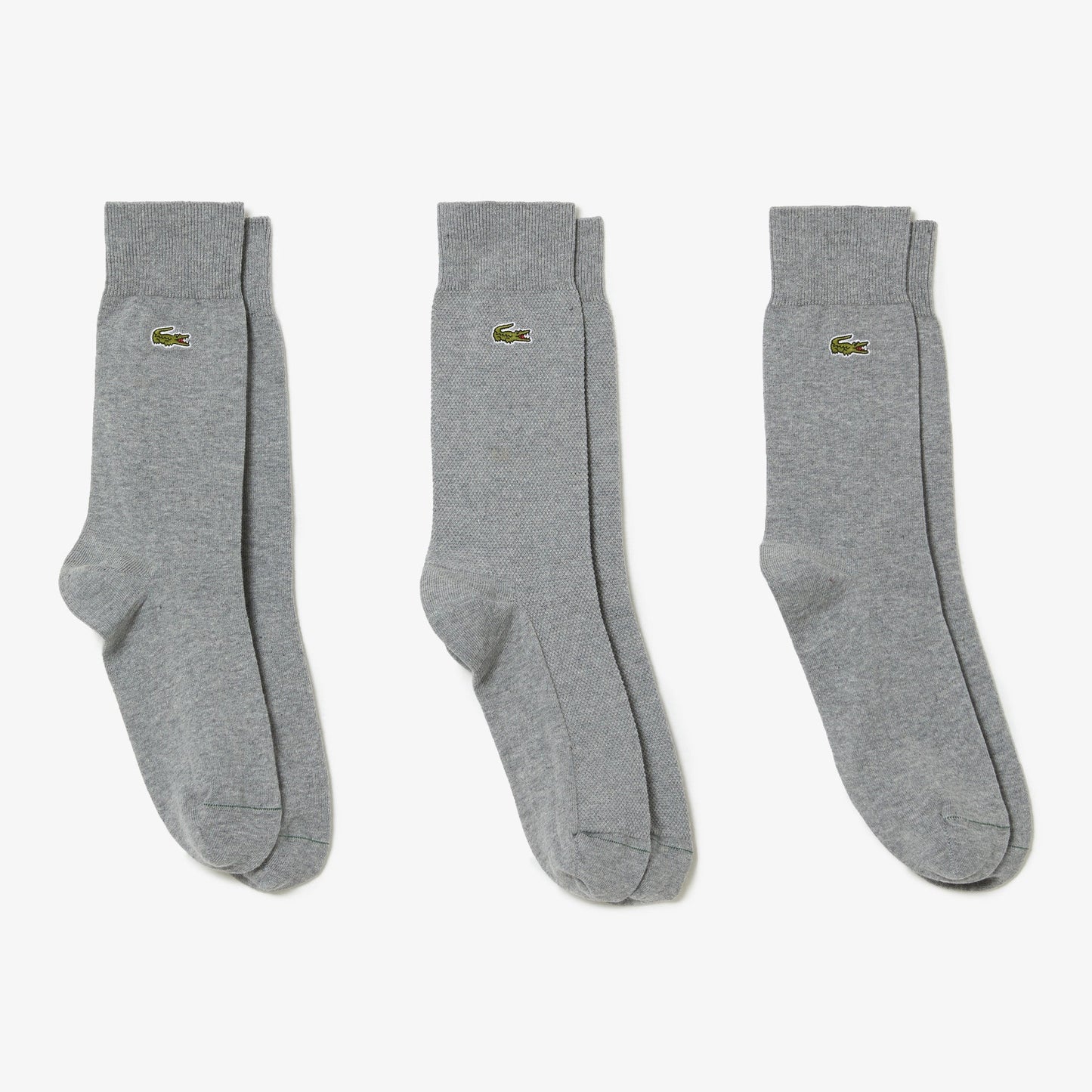 Unisex High-Cut Cotton Piqu?? Socks Three-Pack - RA4261