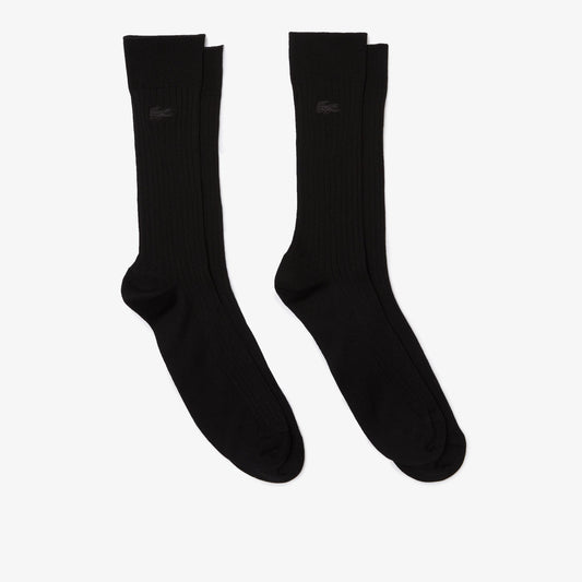 Unisex High-Cut Ribbed Cotton Socks Two-Pack - RA4262