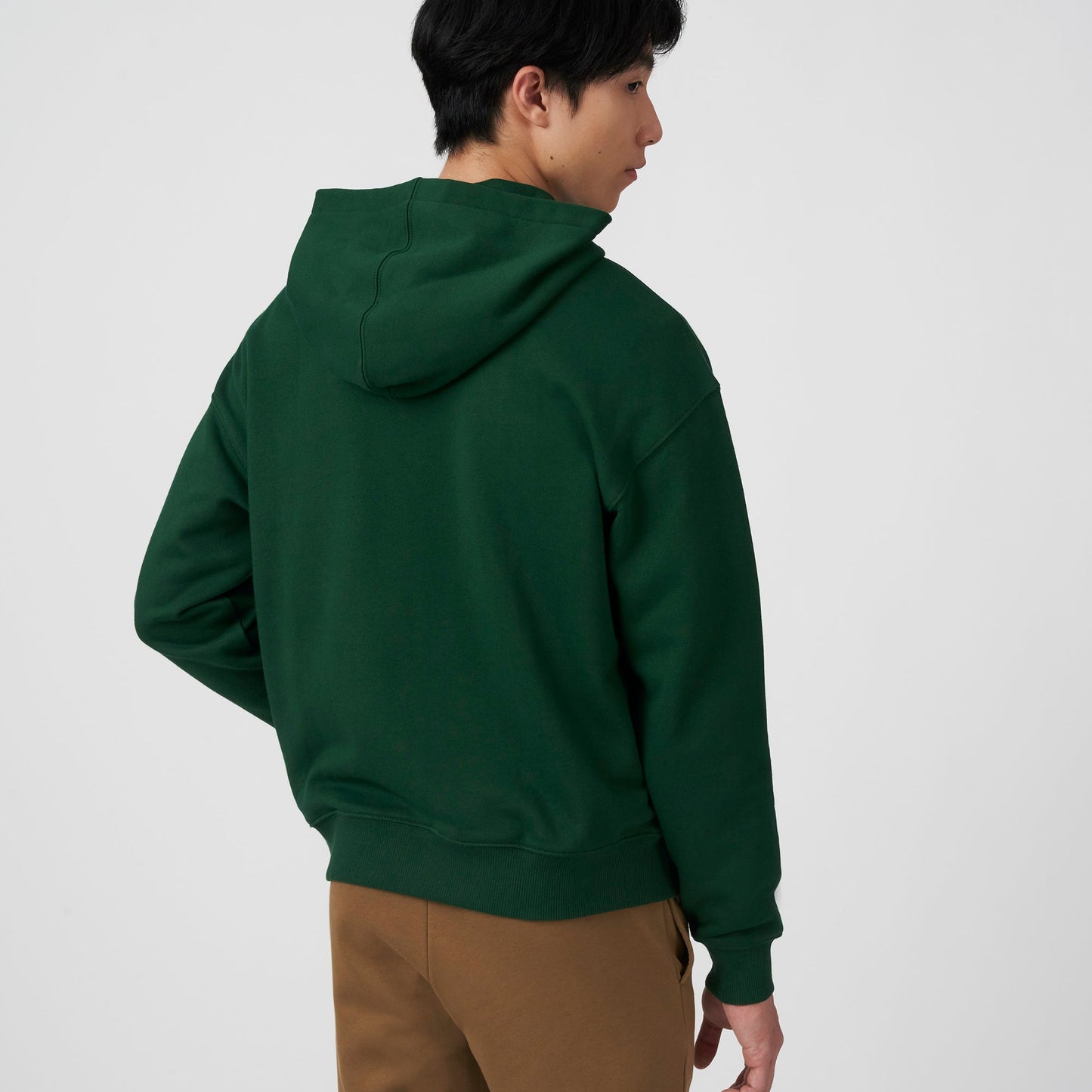 Men's Loose Fit Branded Monogram Hooded Sweatshirt - Sh0067