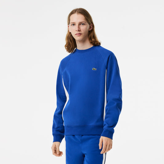 Mens Lacoste Brushed Fleece Colourblock Sweatshirt - SH5605