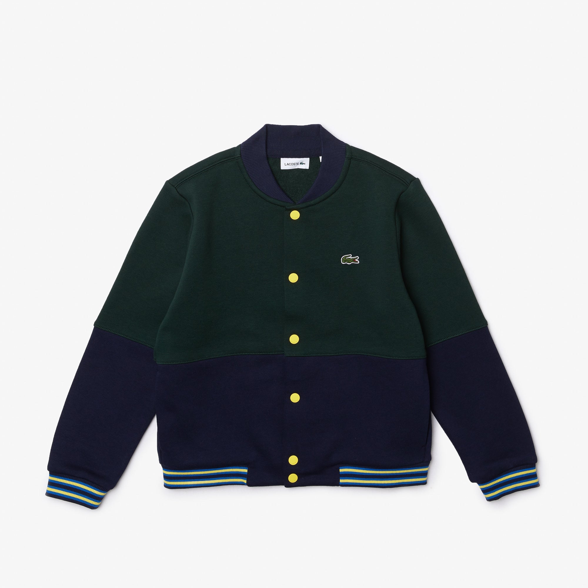 Buy Boys Lacoste Striped Organic Cotton Varsity Jacket Sj9773 Online Lebanon Online Shopping Lebanon LACOSTE LEBANON