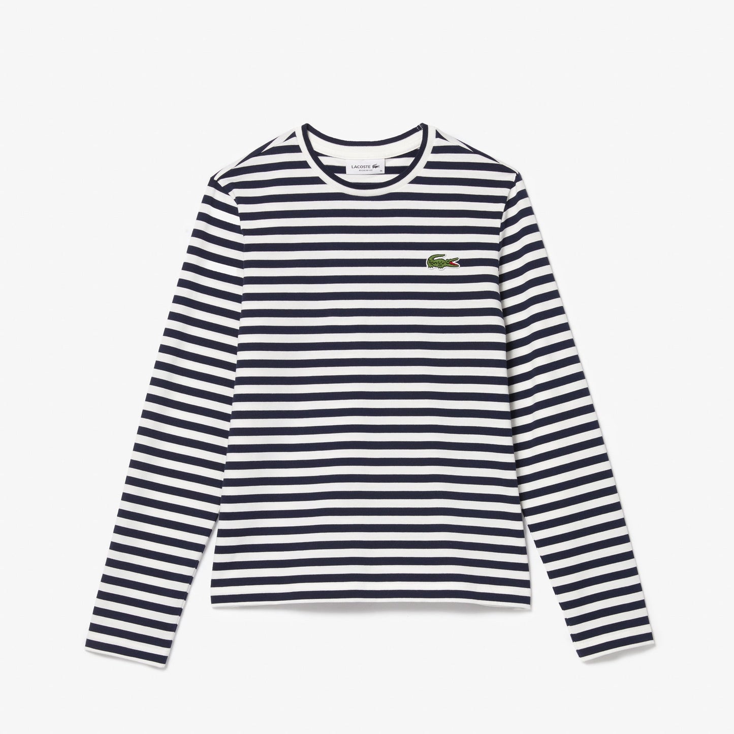 Shop The Latest Collection Of Lacoste Women'S Striped Jersey Cotton T-Shirt - Tf9207 In Lebanon