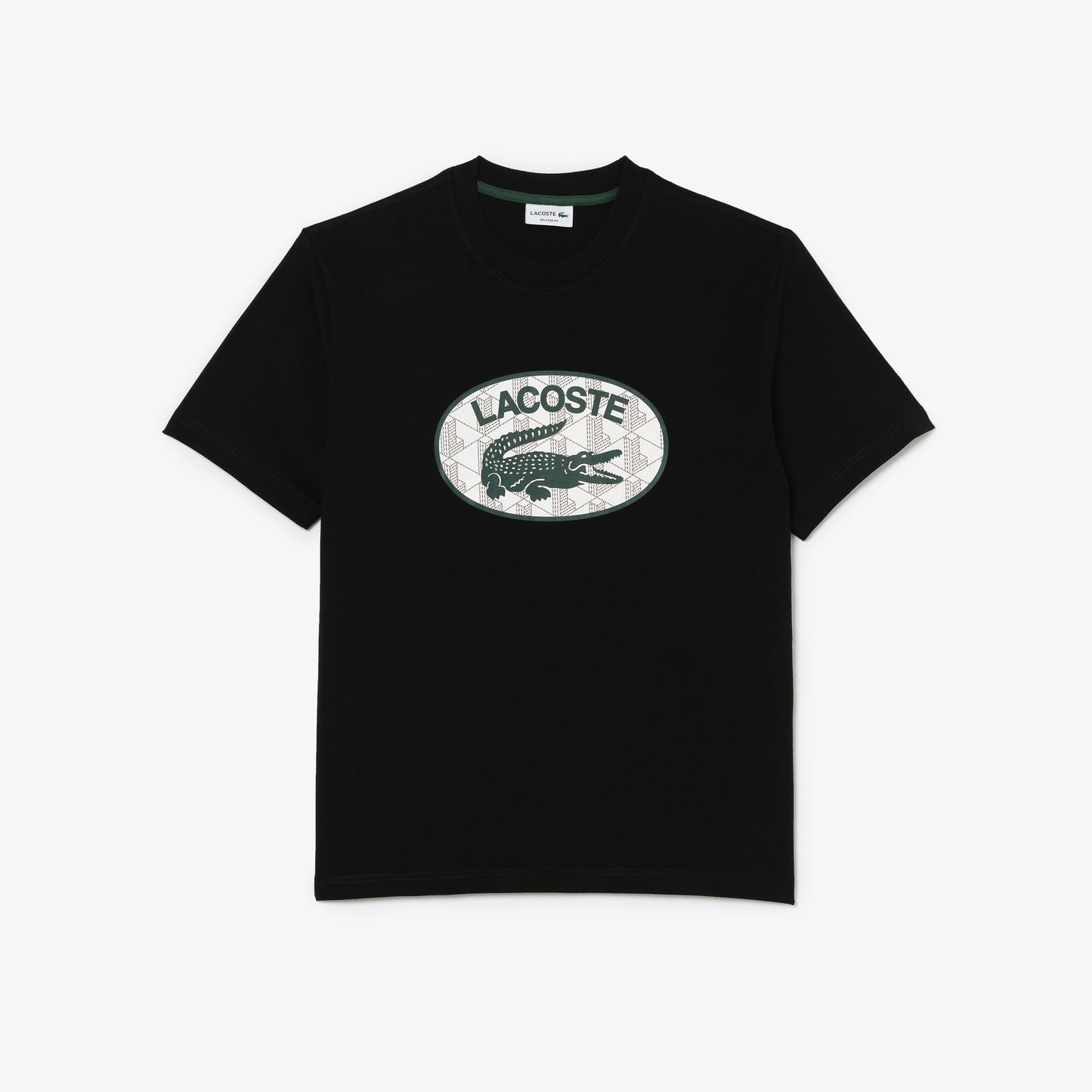 Men's Regular Fit Branded Monogram Print T-Shirt - TH0064