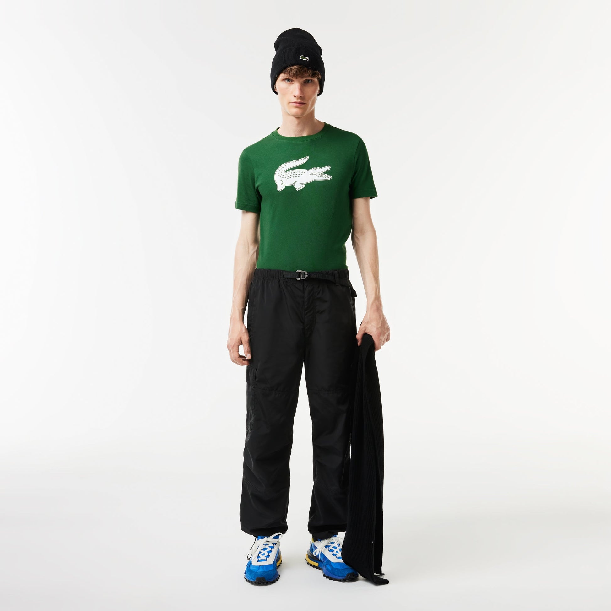 Men's Lacoste SPORT 3D Print Crocodile Breathable Jersey T-shirt