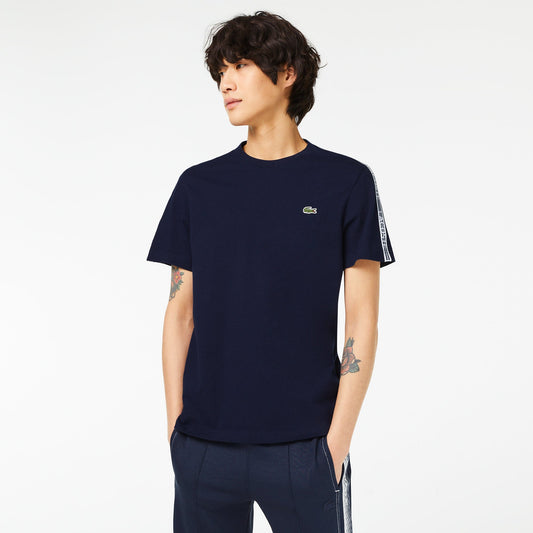 Mens Lacoste Regular Fit Logo Stripe T-shirt - TH5071