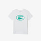 Kids' Lacoste Contrast Branded Cotton Jersey T-shirt - TJ9732